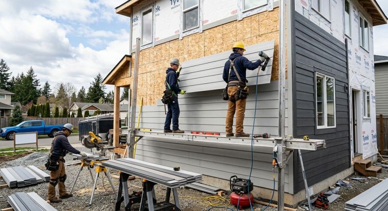 Cement Siding Installation