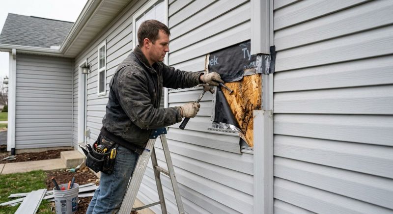 Our team working on Siding Service projects in Sumner County, TN