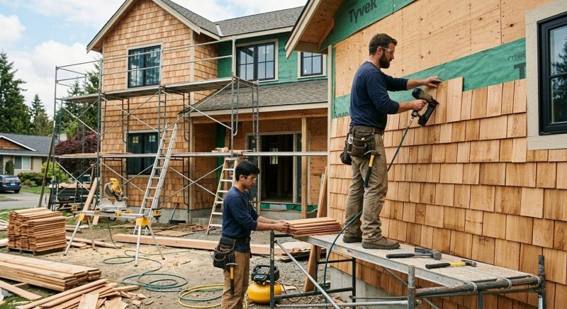 Cedar Cladding Installation in Sumner County, TN