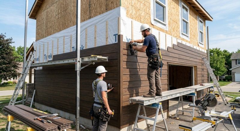 Faux Wood Siding Installation in Brentwood, TN
