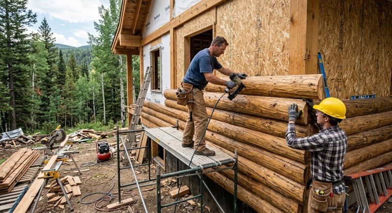 Log Home Siding Installation in Sumner County, TN