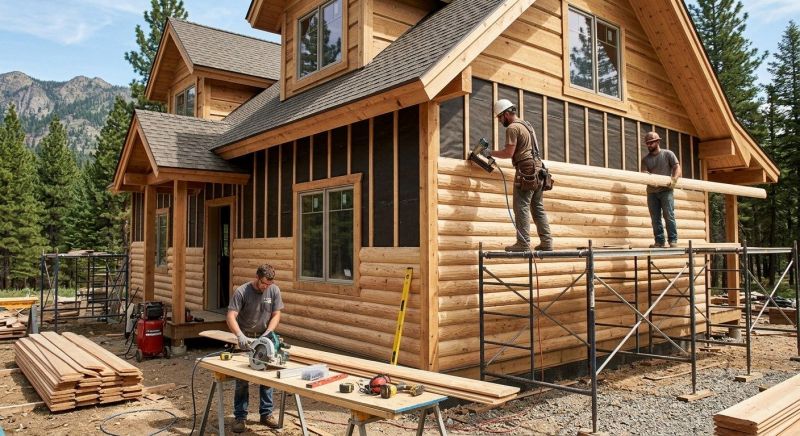 Log Siding Installation in Castalian Springs, TN