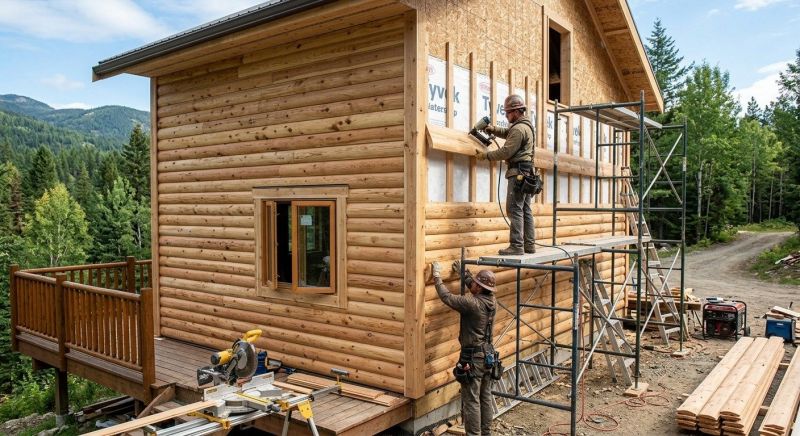 Log Siding Installation in Robertson County, TN