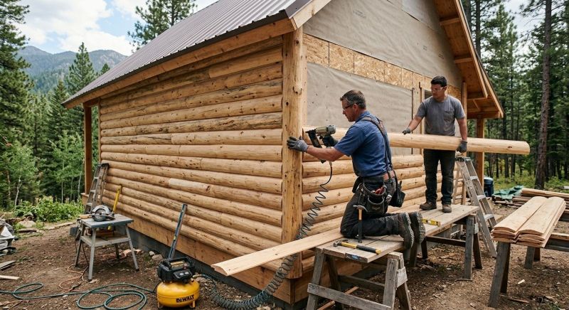 Log Siding Installation in Springfield, TN