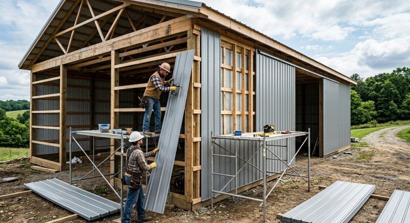 Metal Barn Siding Installation in Sumner County, TN
