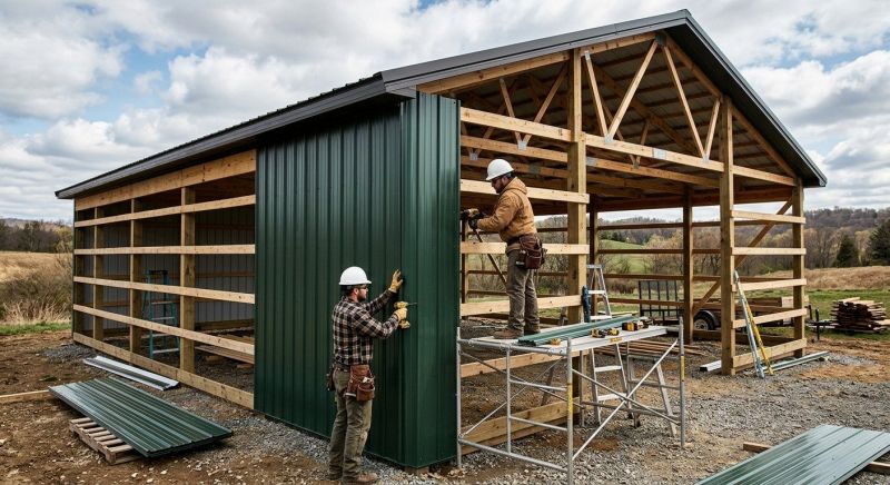 Metal Barn Siding Installation in Sumner County, TN