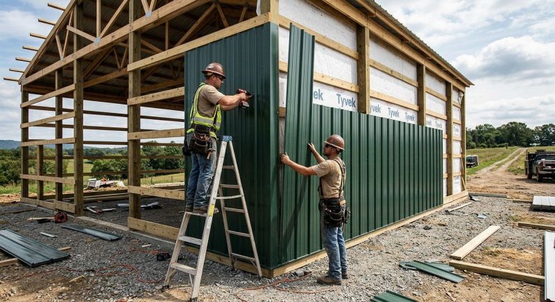 Metal Barn Siding Installation in Sumner County, TN