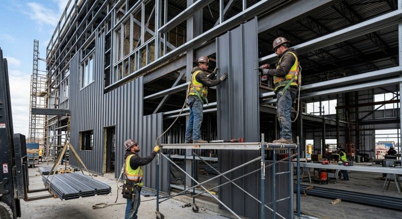 Steel Cladding Installation in Sumner County, TN