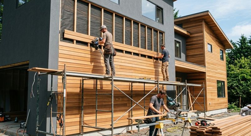 Wood Cladding Installation in Robertson County, TN