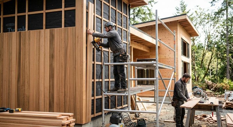 Wood Cladding Installation in Robertson County, TN