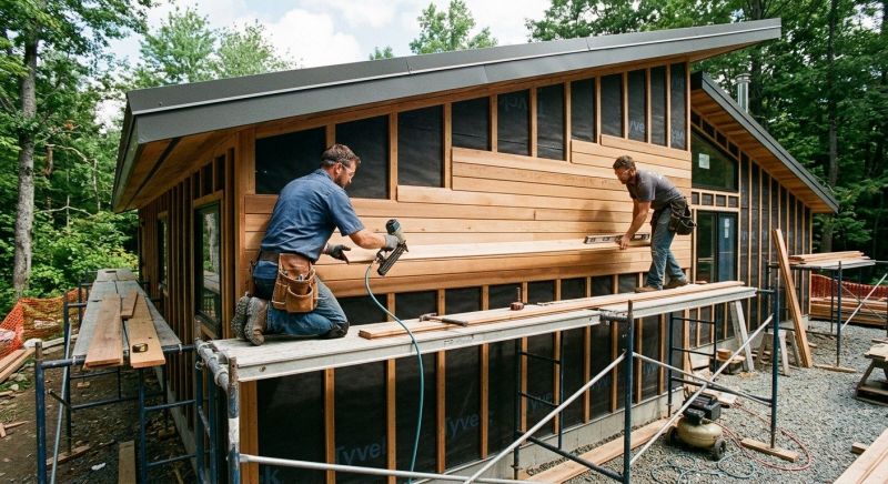 Wood Cladding Installation in White House, TN