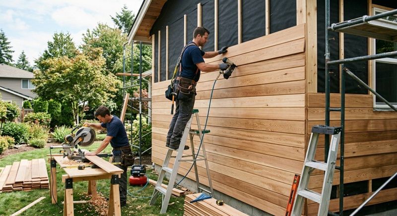 Wood Plank Siding Installation in Sumner County, TN